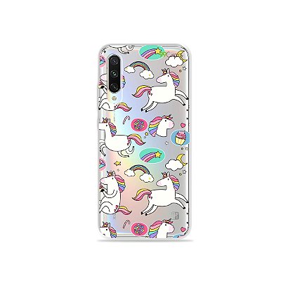 Capa para Xiaomi Mi A3 - Unicórnios Felizes