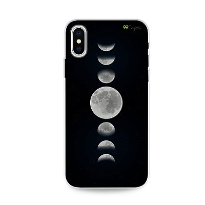 Capa para iPhone X/XS - Fases da Lua