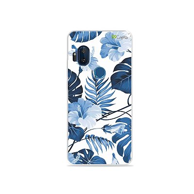 Capa para Moto One Hyper - Flowers in Blue