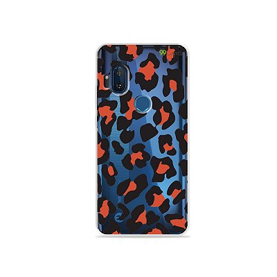 Capa para Moto One Hyper - Animal Print Red