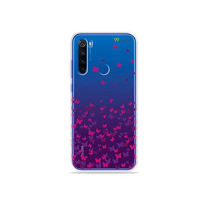 Capa para Xiaomi Redmi Note 8T - Borboletas Flutuantes