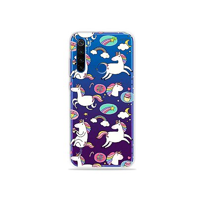 Capa para Xiaomi Redmi Note 8T - Unicórnios Felizes