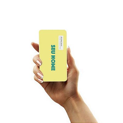 Mini Carregador de Bolso Portátil Powerbank Pineng 5000mah - Spring com nome personalizado