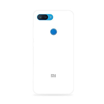 Silicone Case Branca para Mi 8 Lite - 99Capas