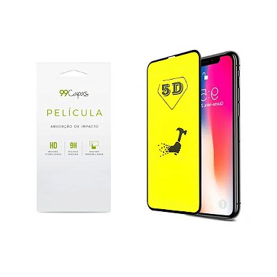 Película de Gel 5D (flexível) para iPhone XS Max - 99Capas