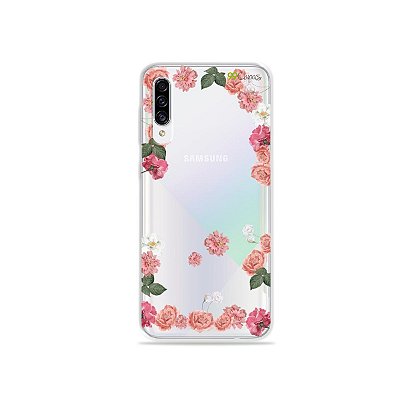 Capa para Galaxy A30s - Pink Roses