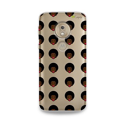 Capinha (transparente) para Moto G7 Play - Black Girl