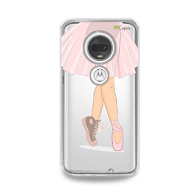 Capinha (transparente) para Moto G7 Plus - Ballet