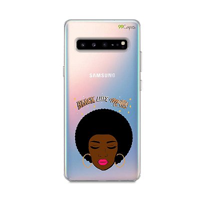 Capinha (transparente) para Galaxy S10 - Black Lives