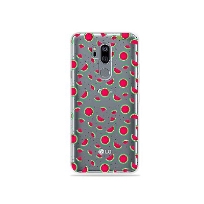 Capinha (transparente) para LG G7 ThinQ - Mini Melancias