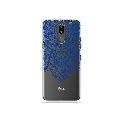 Capinha (transparente) para LG K12 Plus - Mandala Azul