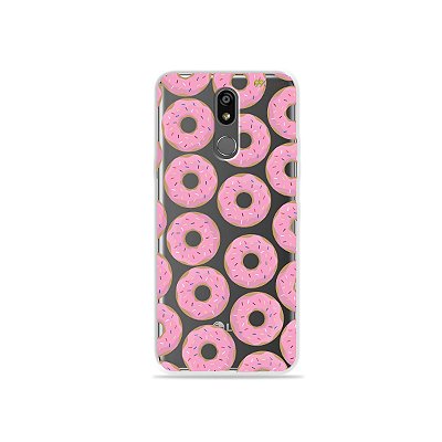 Capinha (transparente) para LG K12 Plus - Donuts