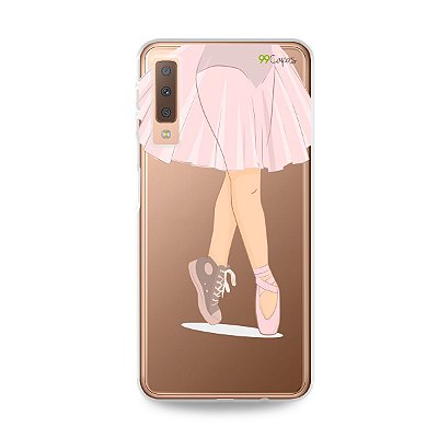 Capinha (transparente) para Galaxy A7 2018 - Ballet