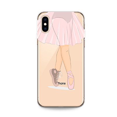 Capinha (transparente) para iPhone X/XS - Ballet