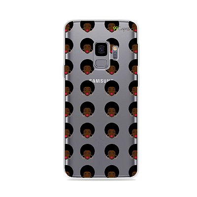 Capinha (transparente) para Galaxy S9 - Black Girl