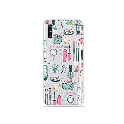 Capinha (transparente) para Galaxy A70s - Make Up