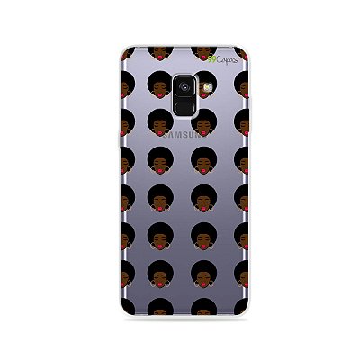Capinha (transparente) para Galaxy A8 Plus - Black Girl