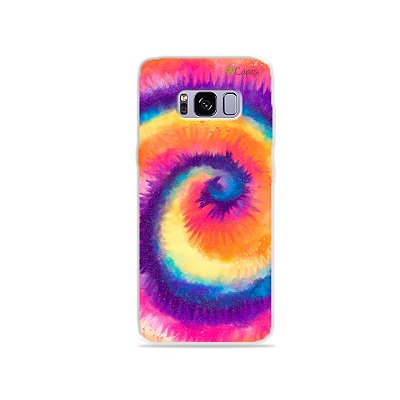 Capinha para Galaxy S8 - Tie Dye Roxo
