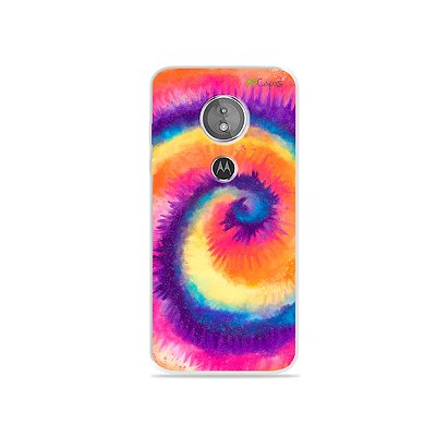 Capa para Moto E5 - Tie Dye Roxo