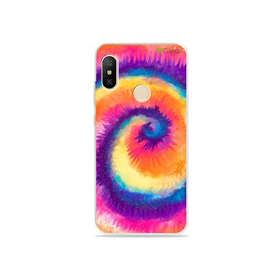 Capa para Mi A2 Lite - Tie Dye Roxo