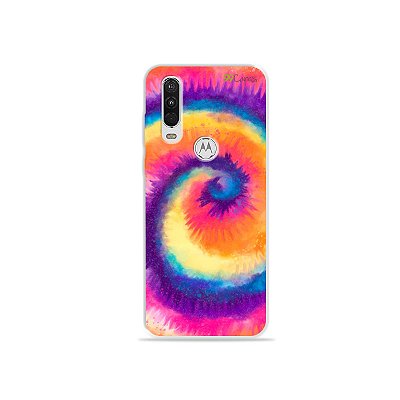 Capinha para Moto One Action - Tie Dye Roxo