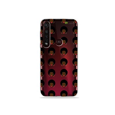 Capinha (transparente) para Moto G8 Plus - Black Girl