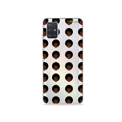 Capinha (transparente) para Galaxy A51 - Black Girl