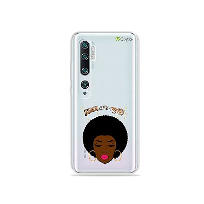 Capinha (transparente) para Xiaomi Mi Note 10 - Black Lives