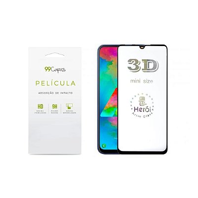 Película de Vidro 3D (borda preta) para Moto G8 Power Lite - 99Capas