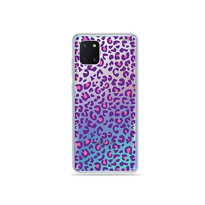 Capinha Animal Print Purple para Galaxy Note 10 Lite