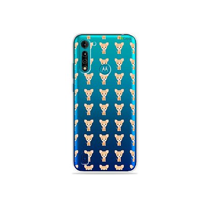 Capa (transparente) para Moto G8 Power Lite - Chihuahua