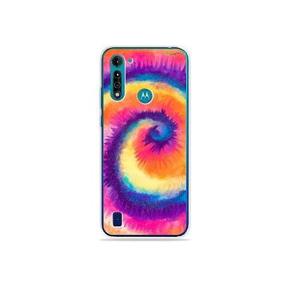 Capa para Moto G8 Power Lite - Tie Dye Roxo