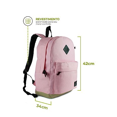 Mochila Rosa Claro - 99Bags