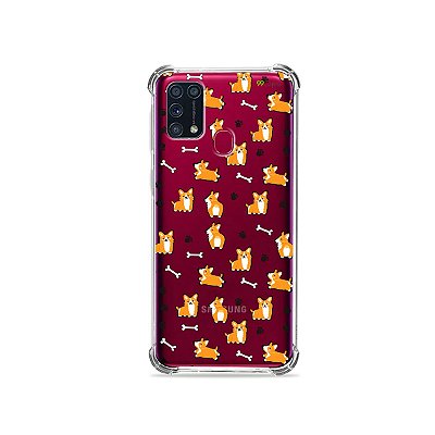 Capinha (transparente) para Galaxy M31 - Cãozinho