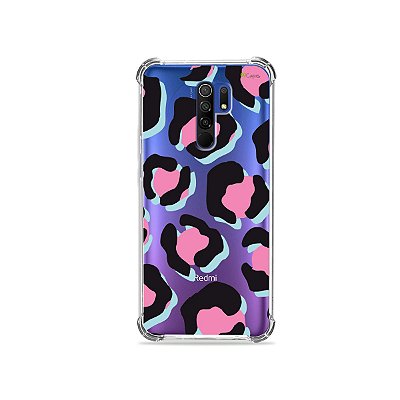 Capinha Animal Print Black & Pink para Redmi 9