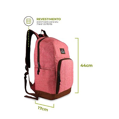 Mochila Office Rosa para Notebook  - 99Bags