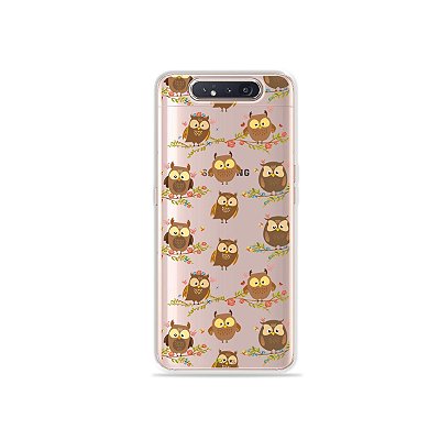 Capinha (Transparente) Corujinhas para Galaxy A80