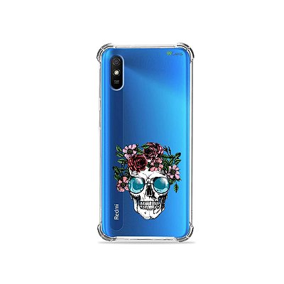 Capinha (transparente) para Redmi 9A - Caveira