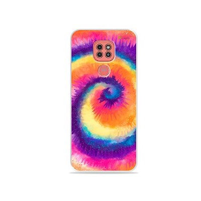 Capinha Tie Dye Roxo para Moto G9 Play