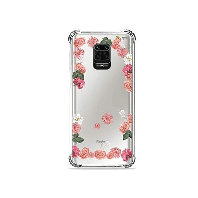Capinha (Transparente) para Redmi Note 9 Pro - Pink Roses