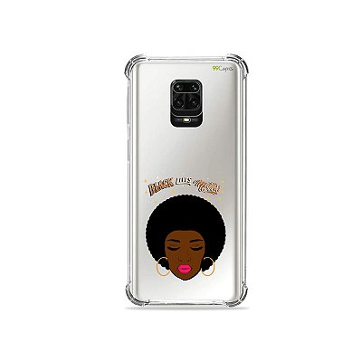 Capinha (Transparente) para Redmi Note 9 Pro - Black Lives