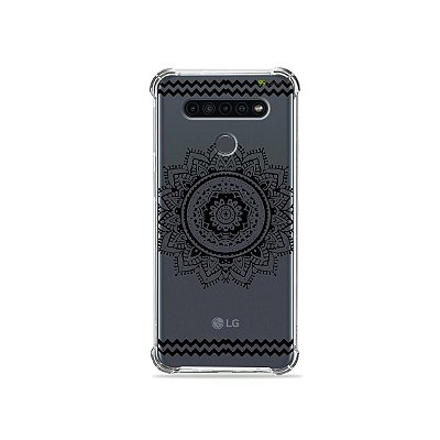 Capinha (Transparente) para LG K41s - Mandala Preta