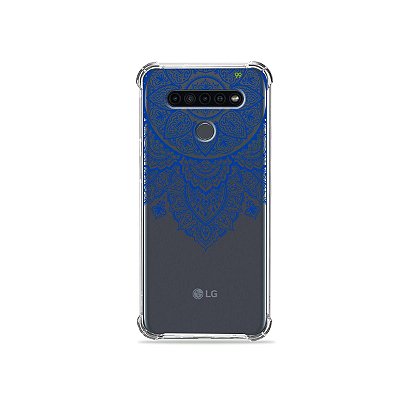 Capinha (Transparente) para LG K41s - Mandala Azul