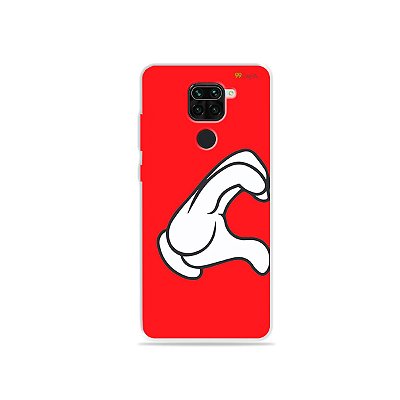Capinha para Xiaomi Redmi Note 9 - Coração Mickey