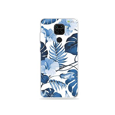 Capinha para Xiaomi Redmi Note 9 - Flowers in Blue