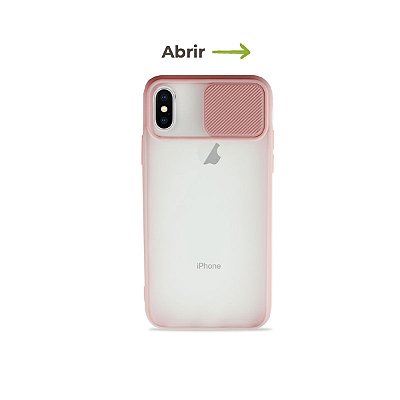 Capinha Soft Rosa com proteção de câmera para iPhone X - 99Capas