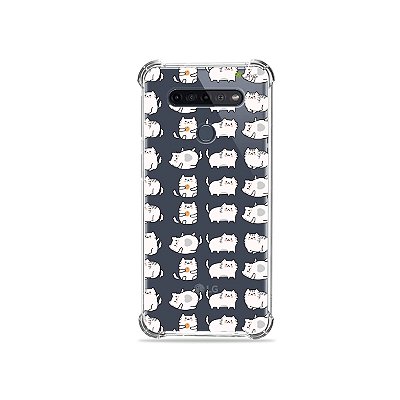 Capinha (Transparente) para LG K51s - Lazy Cat