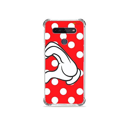 Capinha para LG K51s - Coração Minnie