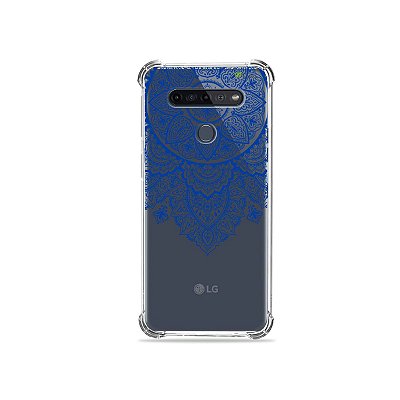 Capinha (Transparente) para LG K51s - Mandala Azul