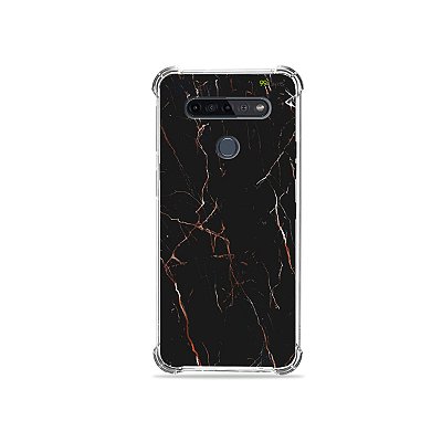 Capinha para LG K51s - Marble Black